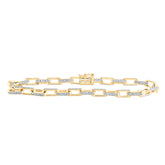 5CTW-DIA NK (5 MM)  ANCHOR MENS BRACELET (8.50 INCH)